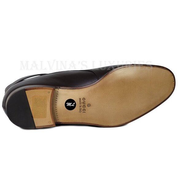 GUCCI BOOTS MENS BLONDIE BUCKLE CHELSEA LEATHER ANKLE BOOTIES sz 10 10.5 - Picture 11 of 15